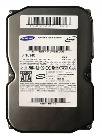 Жесткий диск Samsung SP1614C 160Gb  SATA 3,5" HDD