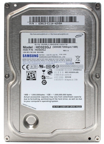 Жесткий диск Samsung HD322GJ 320Gb  SATAII 3,5" HDD
