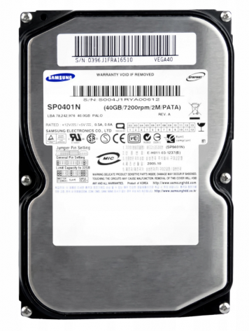 Жесткий диск Samsung SP0401N 40Gb 7200 IDE 3.5" HDD