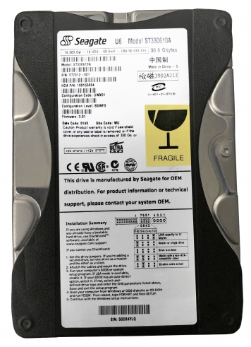 Жесткий диск Seagate ST330610A 30,6Gb 5400 IDE 3.5" HDD