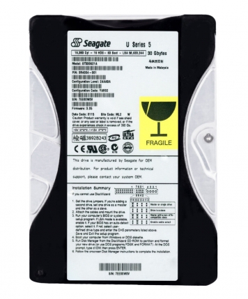 Жесткий диск Seagate ST330621A 30Gb 5400 IDE 3.5" HDD