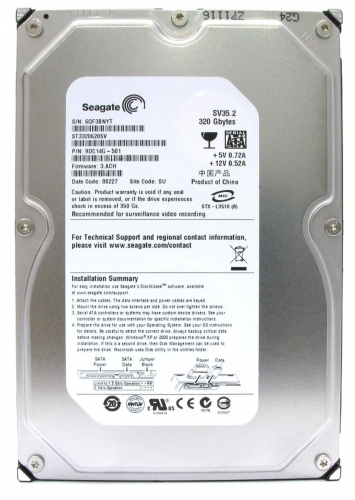 Жесткий диск Seagate ST3320620SV 320Gb  SATAII 3,5" HDD