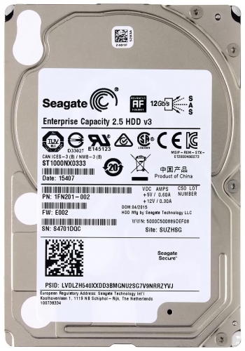 Жесткий диск Seagate ST1000NX0333 1Tb  SAS 2,5" HDD