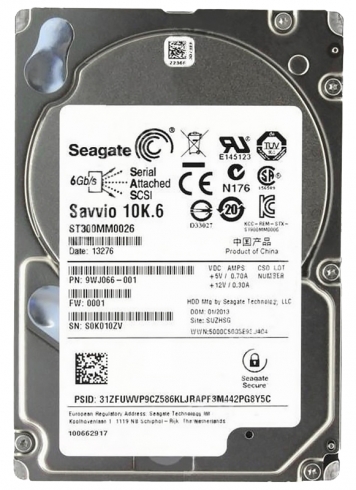 Жесткий диск Seagate 9WJ066 300Gb  SAS 2,5" HDD