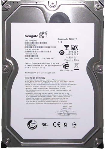 Жесткий диск Seagate ST31000528AS 1Tb  SATAII 3,5" HDD